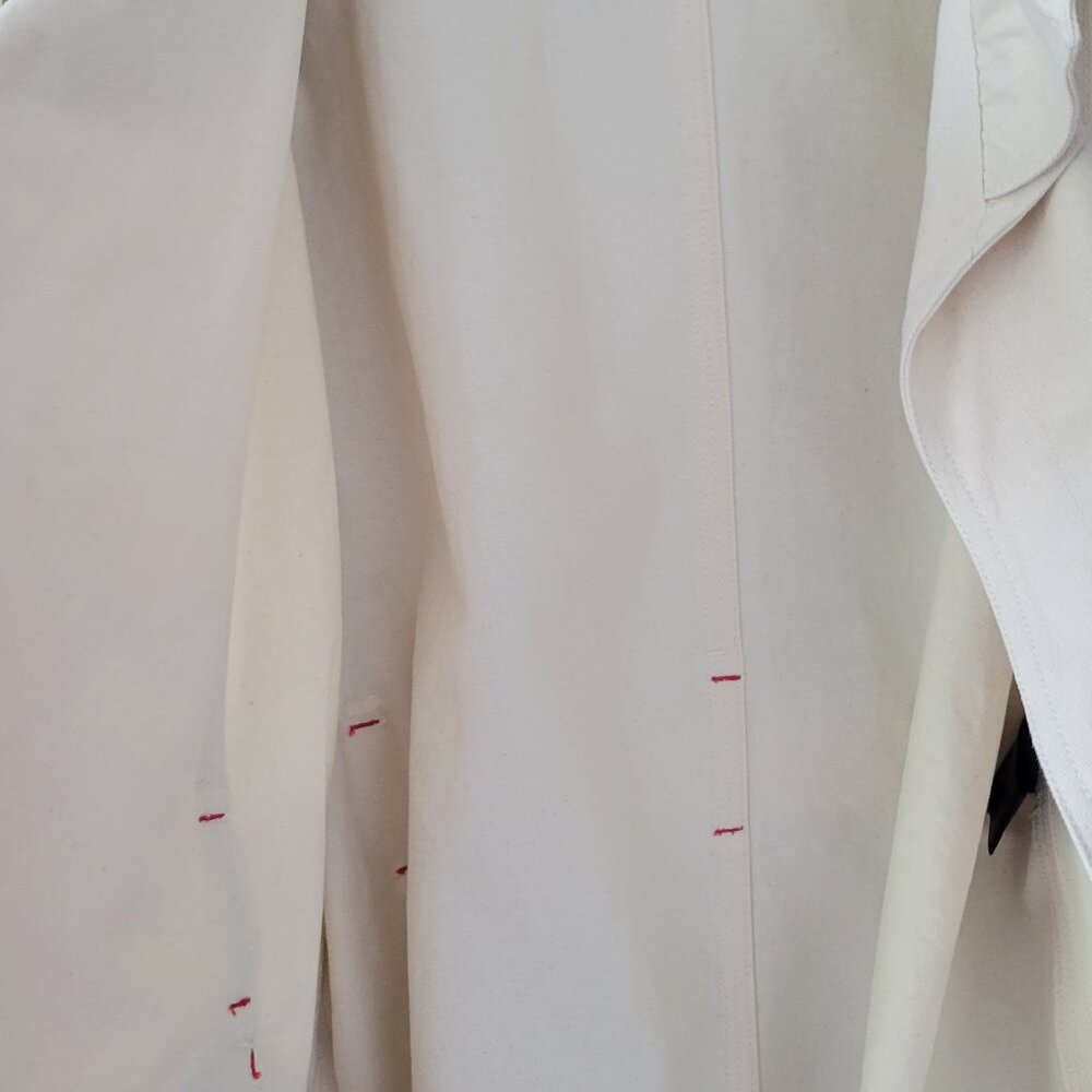 Isabel Marant  Dipazo ruffled belted cotton-twill jacket in cream color - Picture 7 of 8
